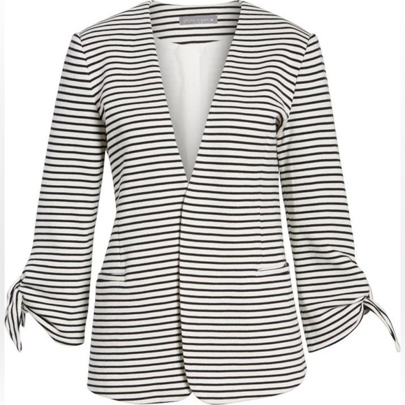 OLIVIA Moon Tie Sleeve Knit Open Front Blazer Jacket Woman’s - Picture 5 of 16